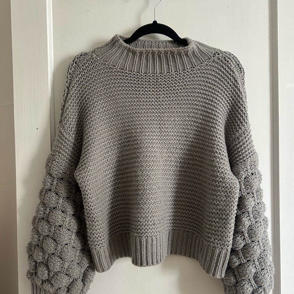 Cozy Knit Sweater in Gray